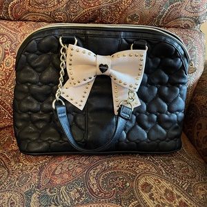 Betsey Johnson Black Shoulder Bag!